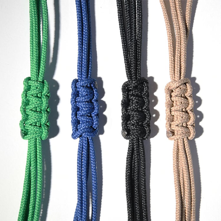 Silbernes String-Armband für Herren mit einem Anker Burks 112159