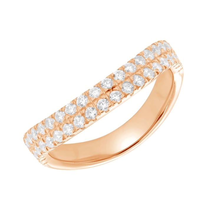 Halber Eternityring aus Silber mit Diamanten Vilgot 162374