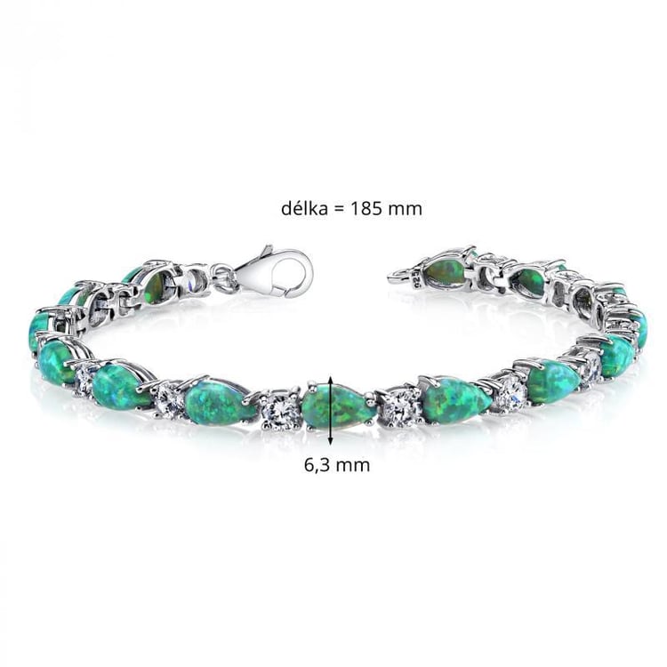 Magische Opalen in Silberarmband 6302
