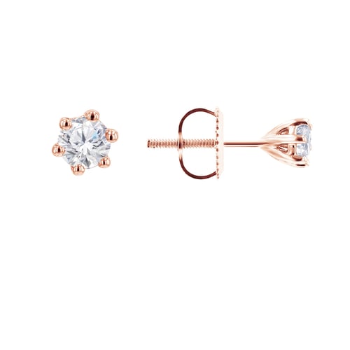 MInimalistische Ohrstecker mit Diamanten Jayne