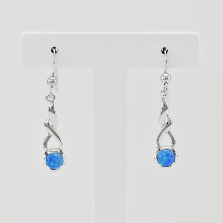 Ohrringe aus Silber mit Opal 48806