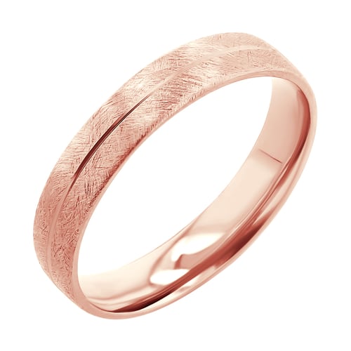 Goldene Eheringe mit gekratzter Oberfläche Alesha