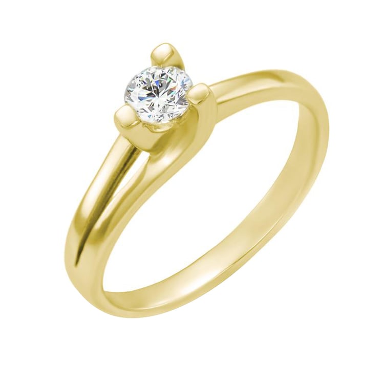 Goldring mit Diamanten 2861
