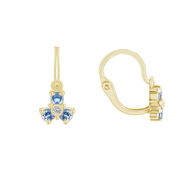 Goldene Ohrringe 89703