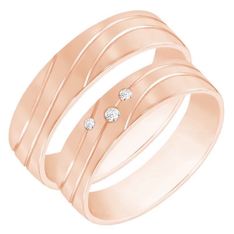 Ringe in Roségold 60785