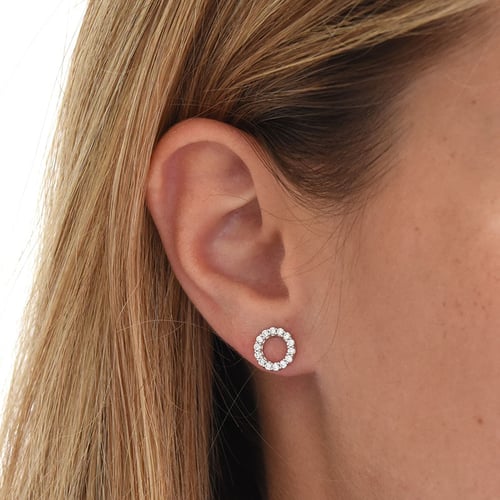 Karma-Ohrringe mit Diamanten Leonas
