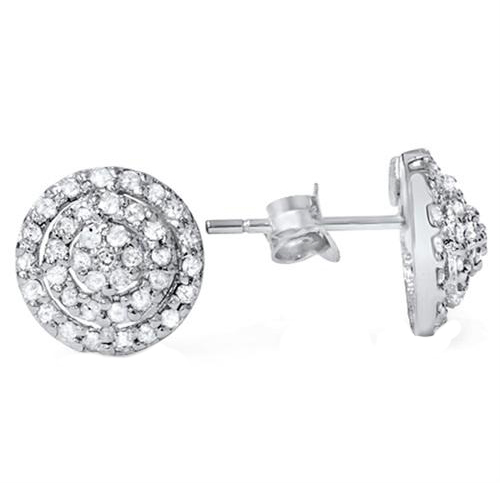 Diamantohrringe in Kreisform Fazeela