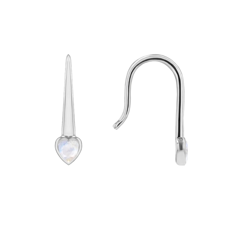 Hängeohrringe mit Mondstein in Herzform Levy 144775