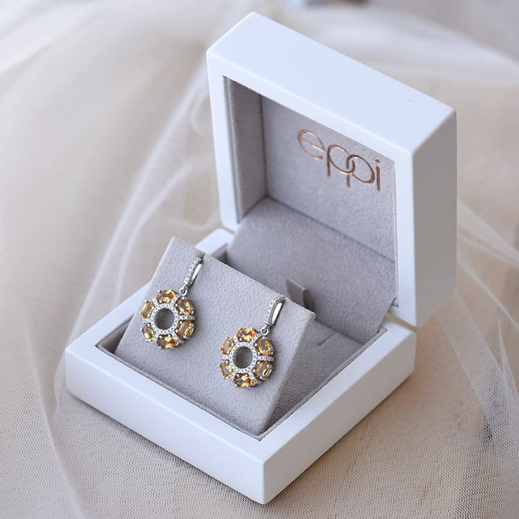 Citrin-Ohrringe 69131