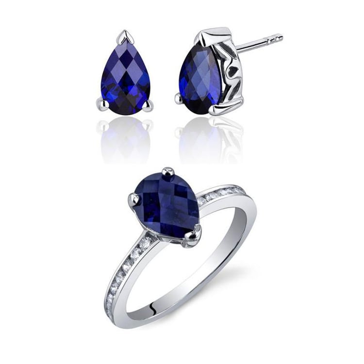 Saphir und Zirkonia Schmuckkollektion