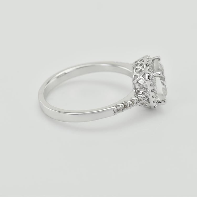 Goldener Verlobungsring mit Topas und Diamanten Azha 29493