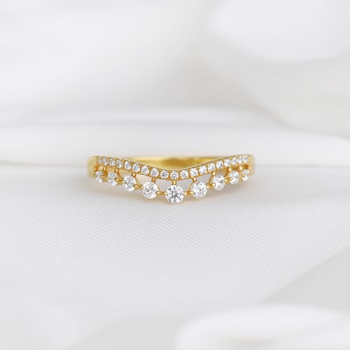 Ringset mit Diamant Ihrer Wahl Hebe