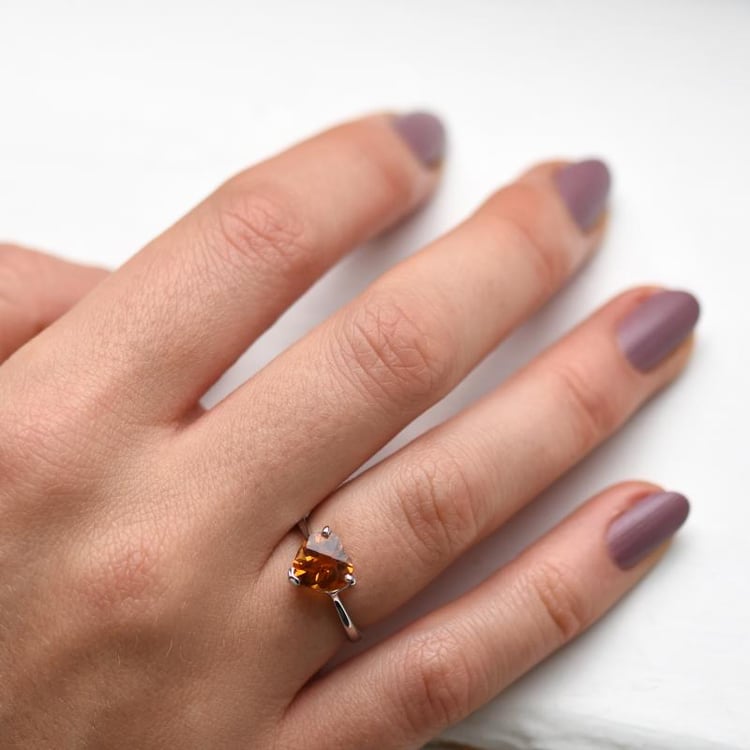 Goldring mit Citrin 50549