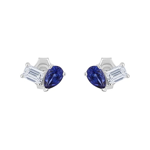 Schmuckset Toi et Moi mit Lab Grown Diamant und Saphir Querida