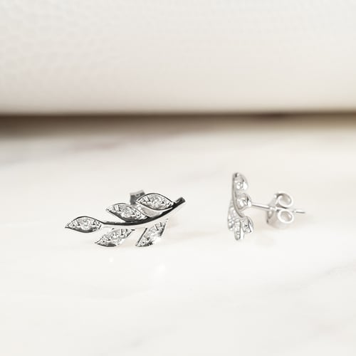 Diamantohrringe in Blattform Jooa