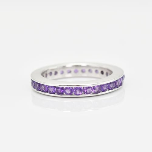 Memoire Ring mit Amethysten aus Silber Urian