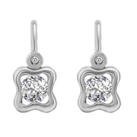 Goldene Kinderohrringe mit Lab Grown Diamanten Karola