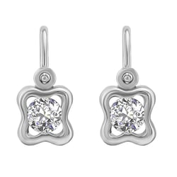 Goldene Kinderohrringe mit Lab Grown Diamanten Karola