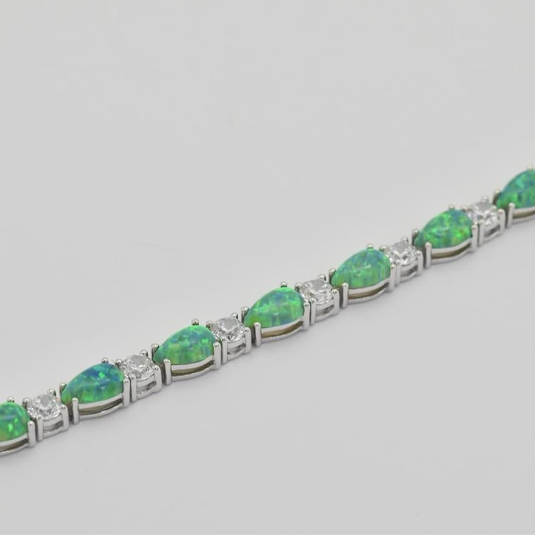 Armband in Silber mit Opalen 27124