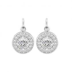 Hängeohrringe mit Diamanten und Moissaniten Claira