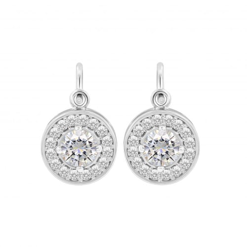Hängeohrringe mit Diamanten und Moissaniten Claira