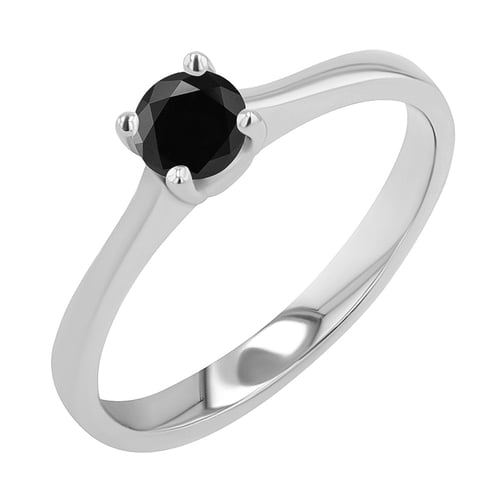 Verlobungsring mit schwarzem Diamant Lenal