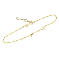 Armband mit zwei Buchstaben und Lab Grown Diamanten Annika