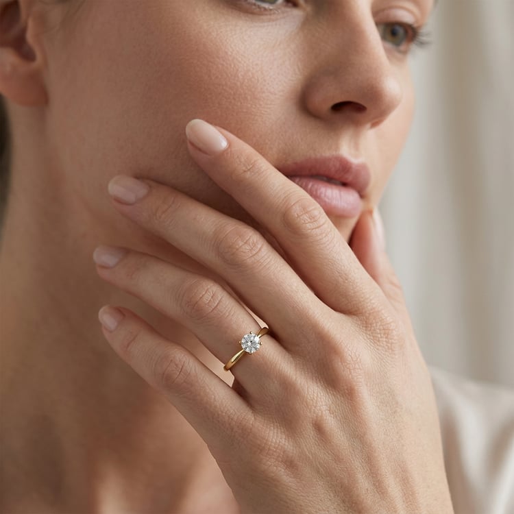 Verlobungsring mit 0.62ct IGI-zertifiziertem Diamanten Mahiya 171418