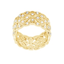 Moderner Goldring mit Lab Grown Diamanten Bernt