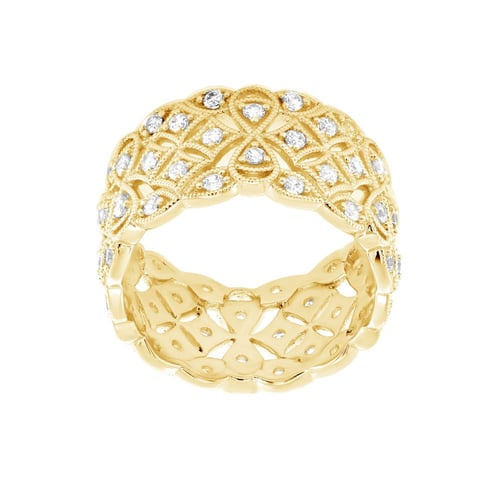 Moderner Goldring mit Lab Grown Diamanten Bernt