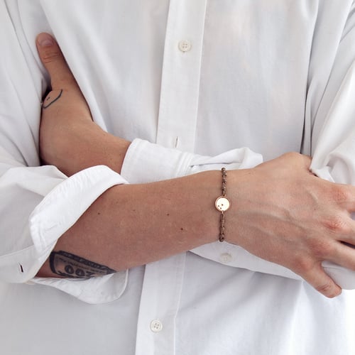 String-Armband Kugel mit Gravur Ihrer Wahl Bowling