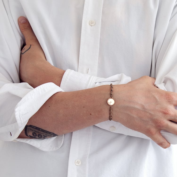 String-Armband Kugel mit Gravur Ihrer Wahl Bowling 125449