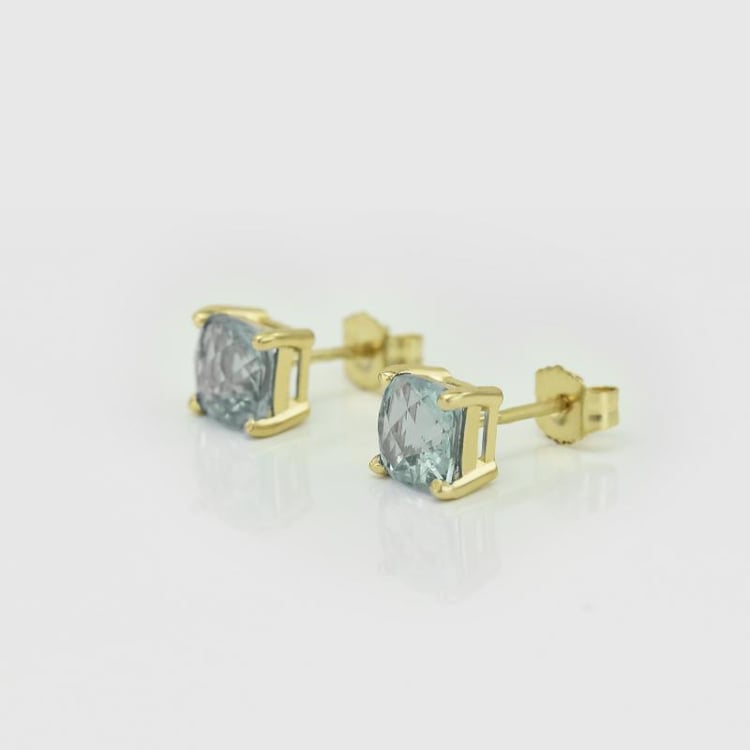 Ohrringe mit Kissenform Amethyst 17222