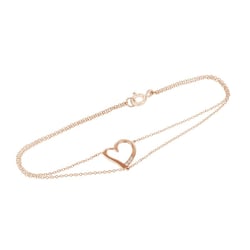 Doppeltes Armband mit Herz und Diamanten Nikki