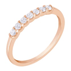 Goldener Memoryring mit Diamanten Rexanne