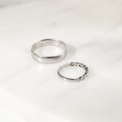 Memoire Ring mit Diamanten aus Gold Paloma