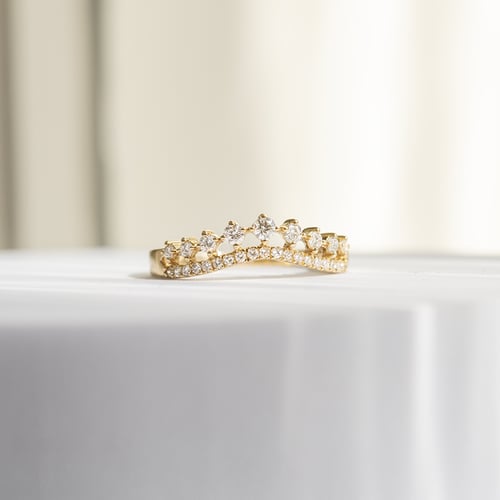 Doppelter Diamantring Hebe