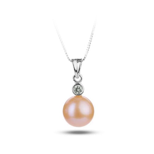 Anhänger mit Perle und Diamanten Mananya