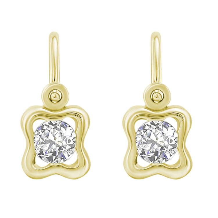 Goldene Kinderohrringe mit Lab Grown Diamanten Karola 145290