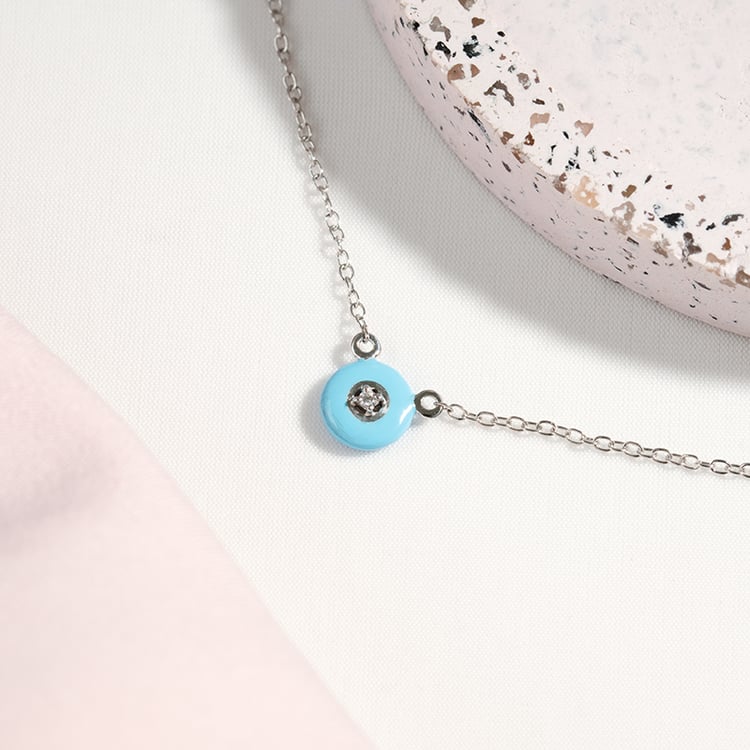 Halskette aus Keramik mit einem Lab Grown Diamanten Celina 122065
