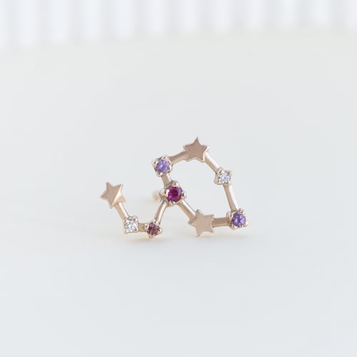 Ohrring mit Sternzeichen Leo