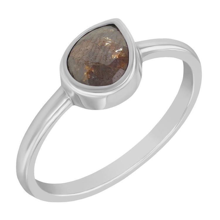 Ring mit pear Salt and Pepper Diamant Camilia 97450