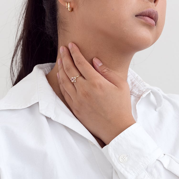 Ring mit Morganit und Diamanten Ethany 127877