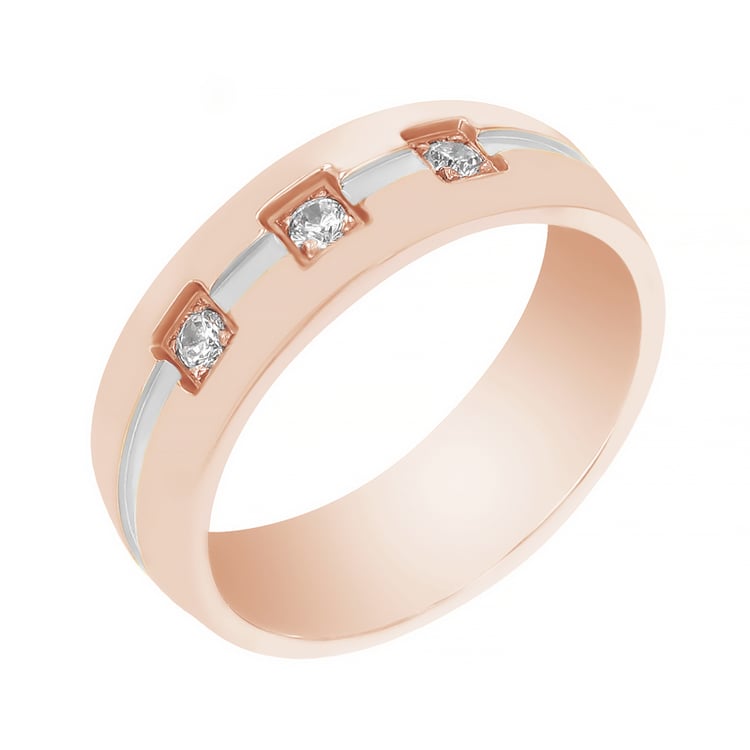 Goldene Eheringe mit Diamanten Tesel 105518