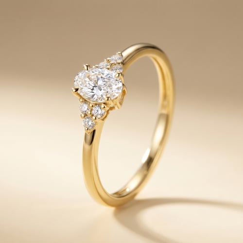 Verlobungsring mit Buchstaben und Diamanten Sheldo