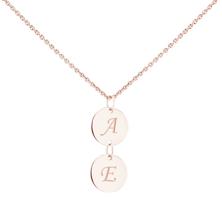 Doppelter Anhänger mit Gravur Delphia 115197