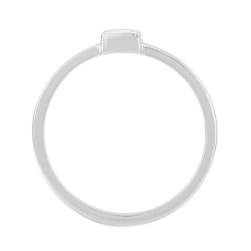 Goldener Verlobungsring mit Baguette Diamant Scaelola