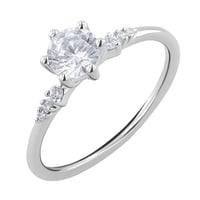 Verlobungsring mit Diamanten Kristia