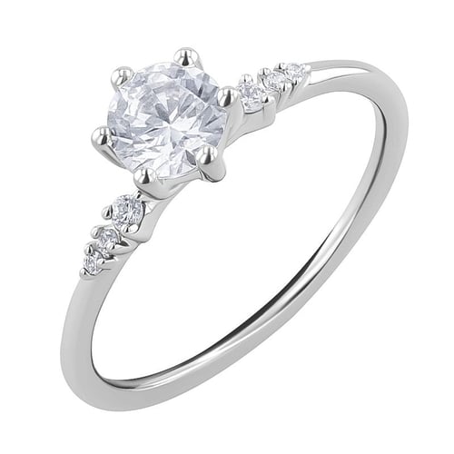 Verlobungsring mit Diamanten Kristia