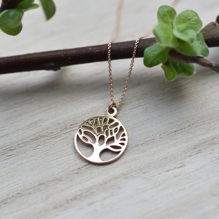 Anhänger aus Gold mit Baum des Lebens Zlatten 41725